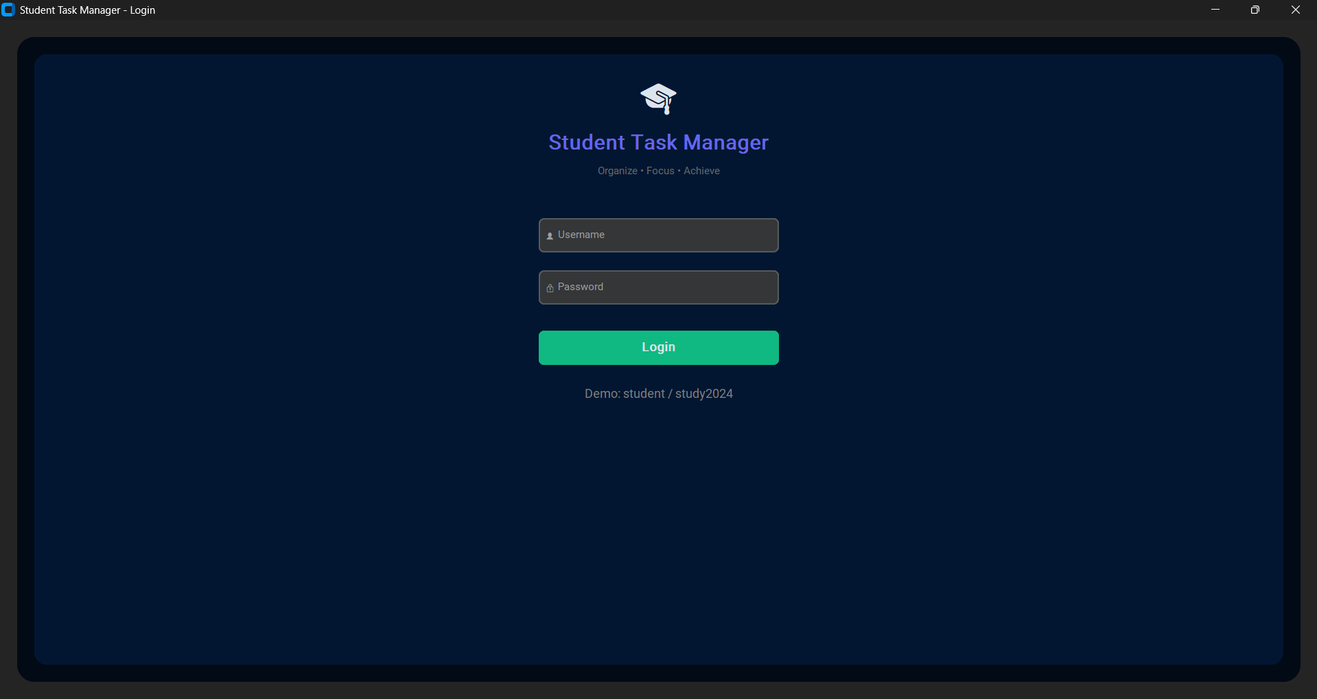 Student Task Manager